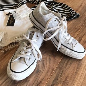 Converse size 7 gray and black